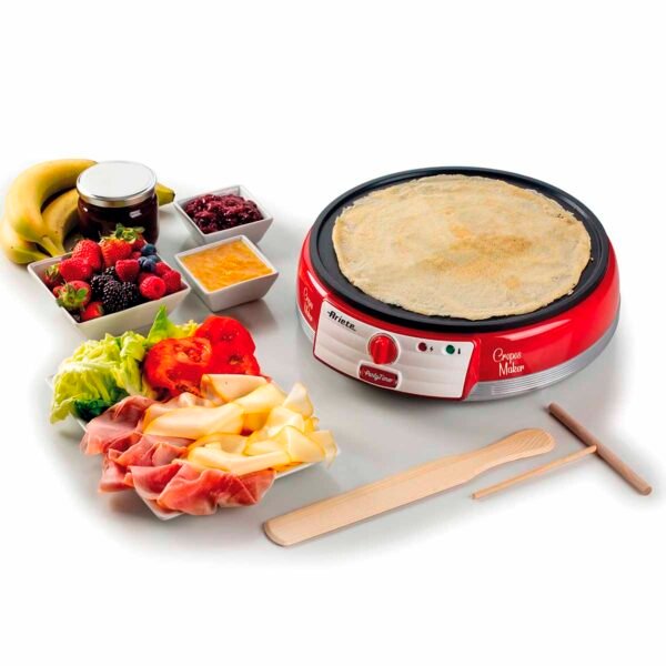 Máquina de Crepe Retrô Ariete 202 Party Time Vermelha 1000W - Imagem 4