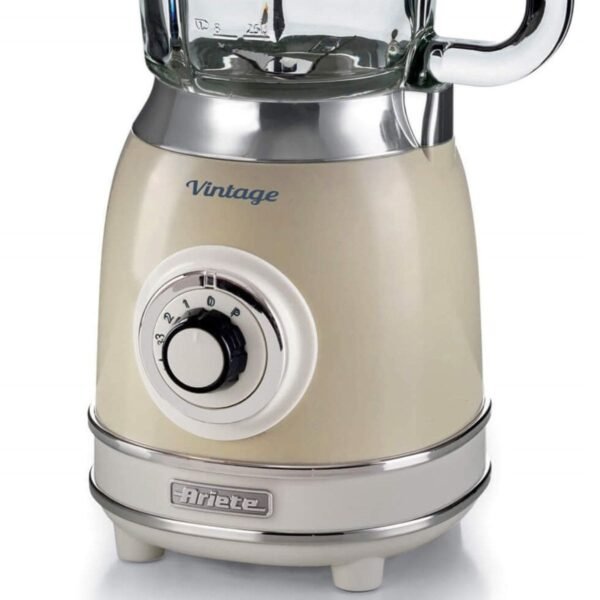 Liquidificador Ariete 583 Vintage Bege, Copo de Vidro de 1,5L, 1000W - Imagem 2