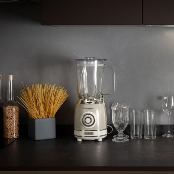 Liquidificador Ariete 583 Vintage Bege, Copo de Vidro de 1,5L, 1000W - Imagem 6