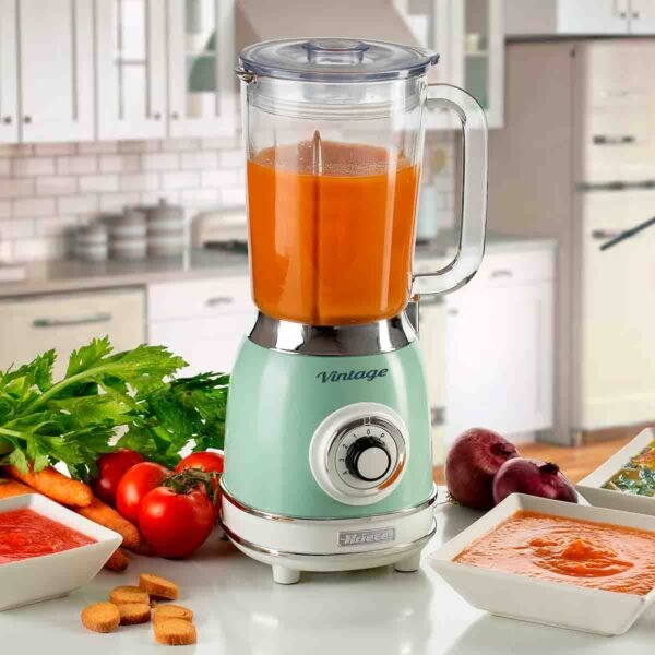 Liquidificador Ariete 583 Vintage Verde, Copo de Vidro de 1,5L, 1000W - Imagem 4