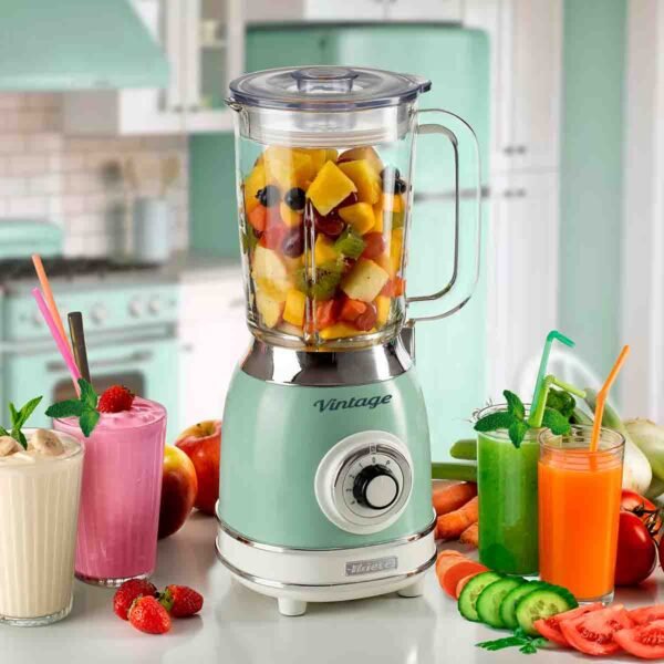 Liquidificador Ariete 583 Vintage Verde, Copo de Vidro de 1,5L, 1000W - Imagem 5