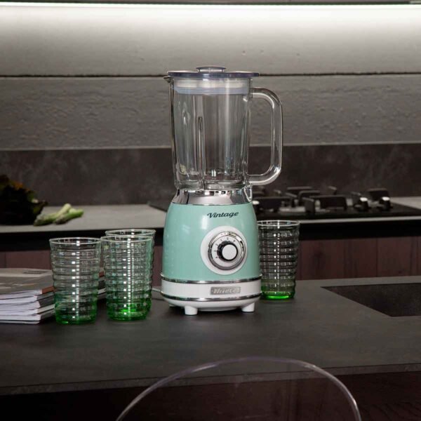 Liquidificador Ariete 583 Vintage Verde, Copo de Vidro de 1,5L, 1000W - Imagem 6
