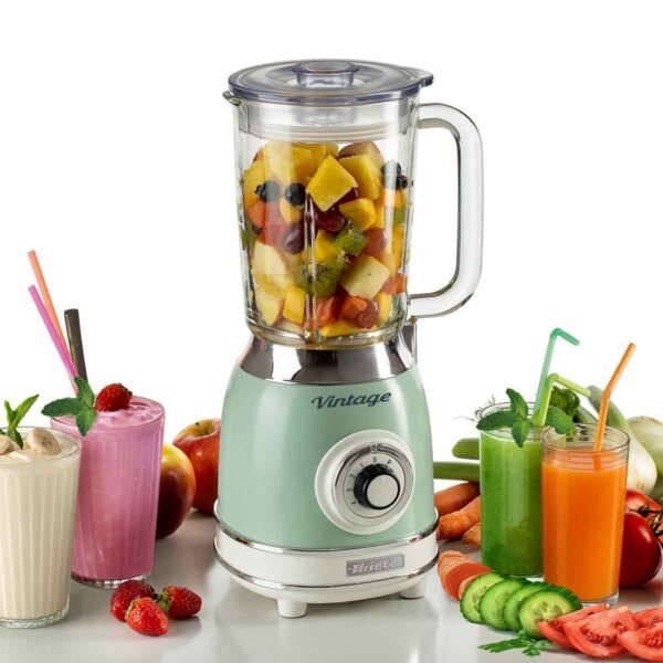 Liquidificador Ariete 583 Vintage Verde, Copo de Vidro de 1,5L, 1000W - Imagem 7