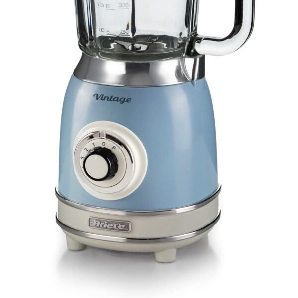 Liquidificador Ariete 583 Vintage Azul, Copo de Vidro de 1,5L, 1000W - Imagem 2