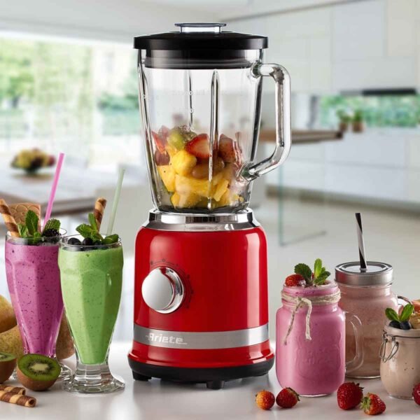 SC-Liquidificador Ariete 585 Moderna Vermelho, Copo de Vidro 1,5L - 1000W (cópia) - Imagem 6