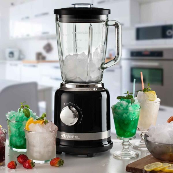 Liquidificador Ariete 585 Moderna Preto, Copo de Vidro 1,5L - 1000W - Imagem 3