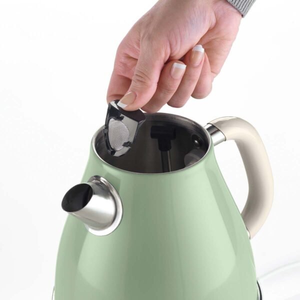 Chaleira Elétrica Ariete 2869 Vintage Verde 1,7 L, Base 360 Graus, 1500W - Imagem 2