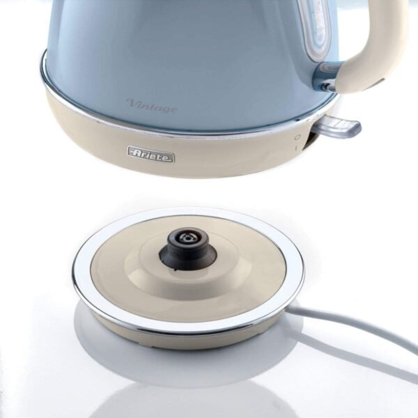 Chaleira Elétrica Ariete 2869 Vintage Azul 1,7 L, Base 360 Graus, 1500W - Imagem 2