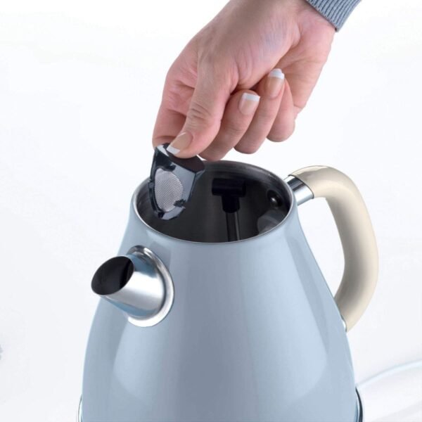 Chaleira Elétrica Ariete 2869 Vintage Azul 1,7 L, Base 360 Graus, 1500W - Imagem 3