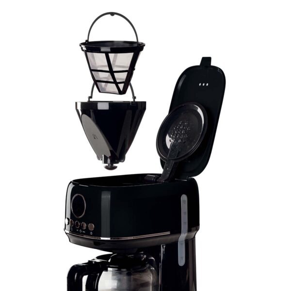 Cafeteira Ariete 1396 Moderna Preta Programável Com Filtro 900W - Imagem 4